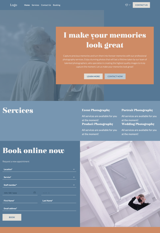 photographer template preview