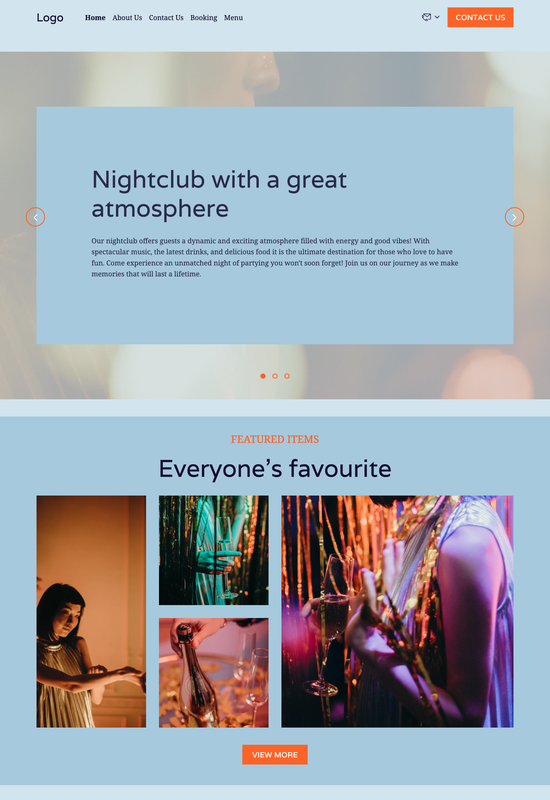 nightclub template preview