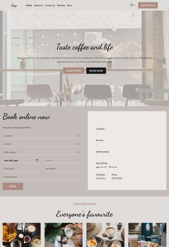 bistro template preview