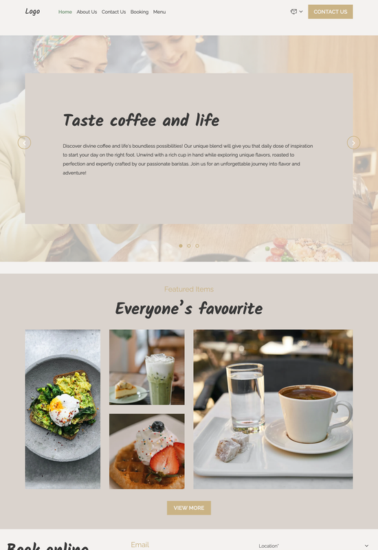 bistro template preview