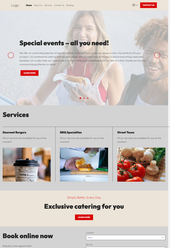 Anteprima del modello per catering di food truck