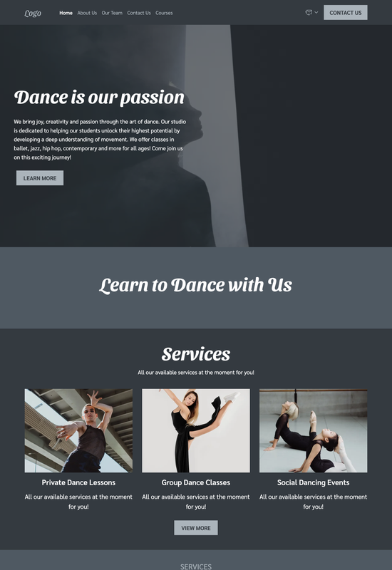 Anteprima del modello per scuola di danza