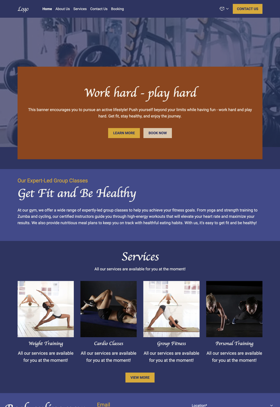 gym template preview