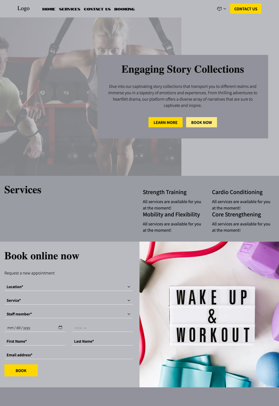 TRX personal trainer template preview