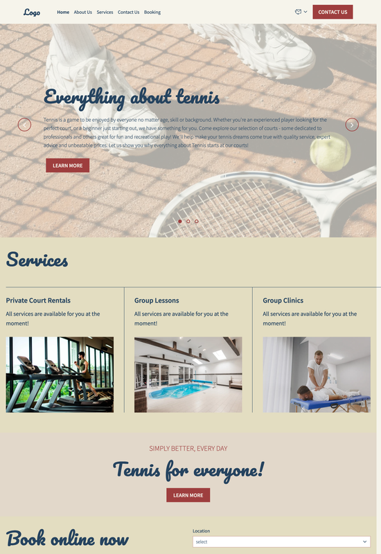 tennis courts template preview