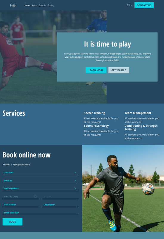 soccer coach template preview