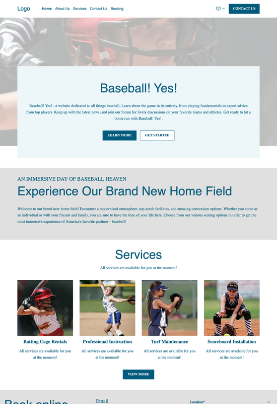 baseball field template preview