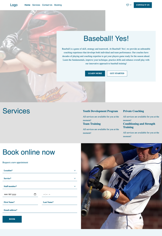baseball coach template preview