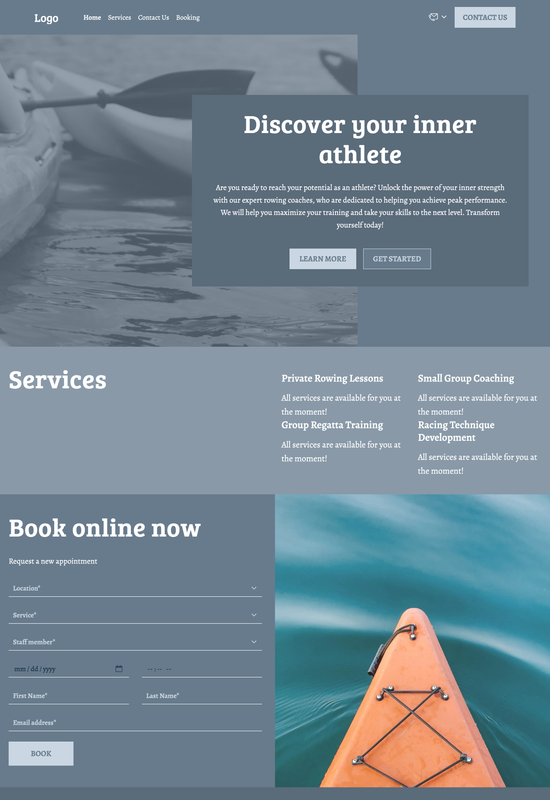 rowing coach template preview