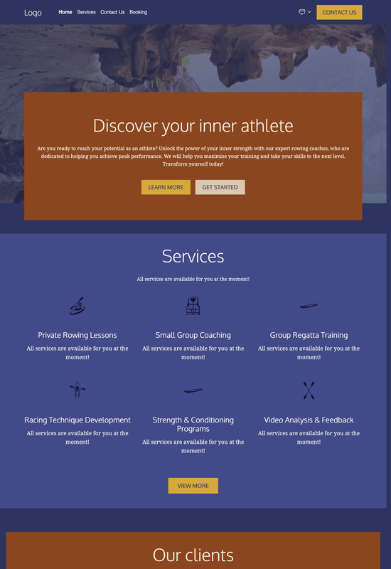 rowing coach template preview