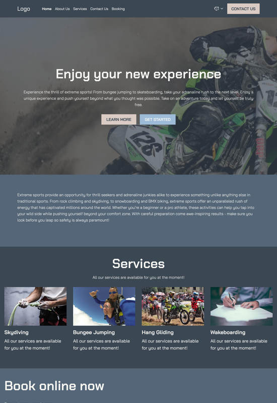 extreme sports  template preview