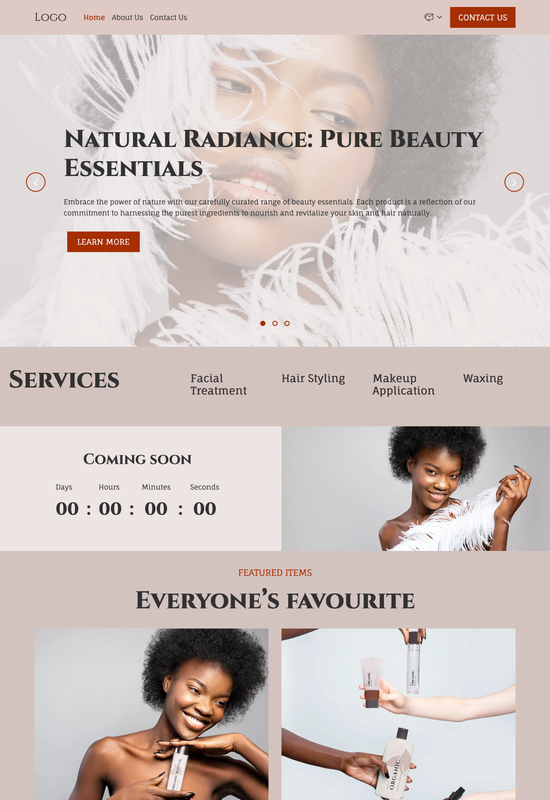 cosmetics store template preview