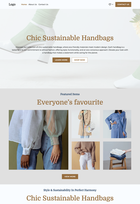 women's clothes store template preview