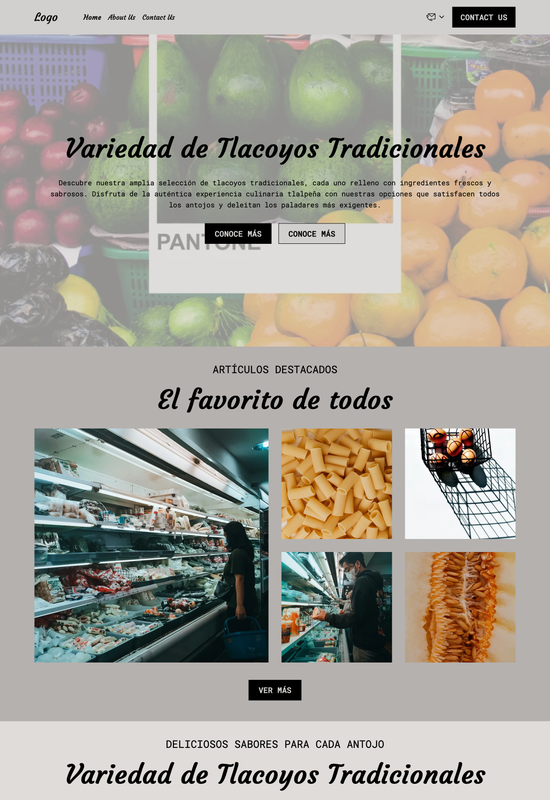grocery store template preview