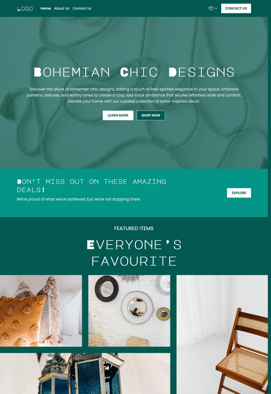 home decor store template preview