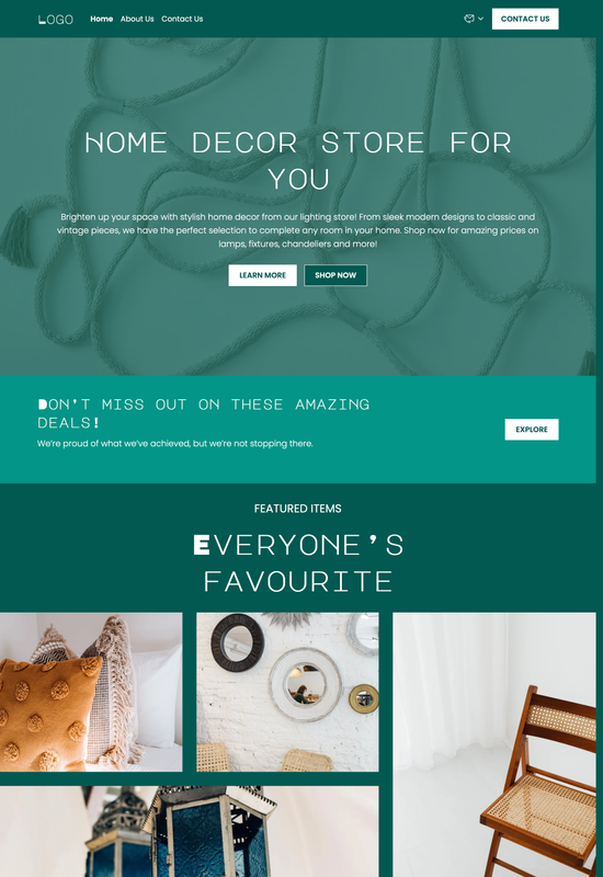 lighting store template preview