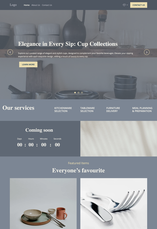 kitchen & dining store template preview