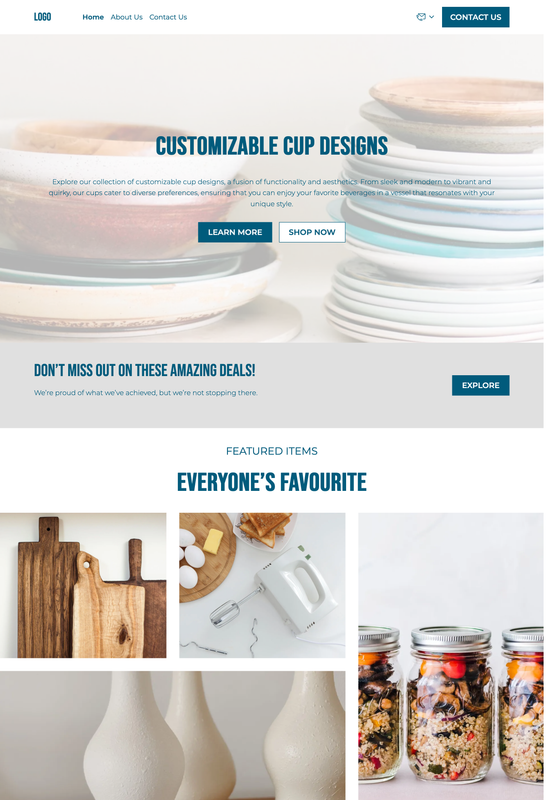 kitchen & dining store template preview