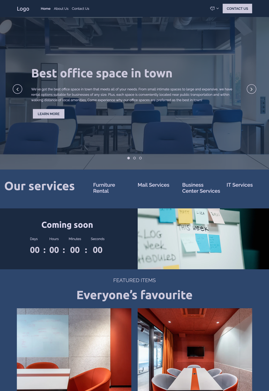office rental agency template preview