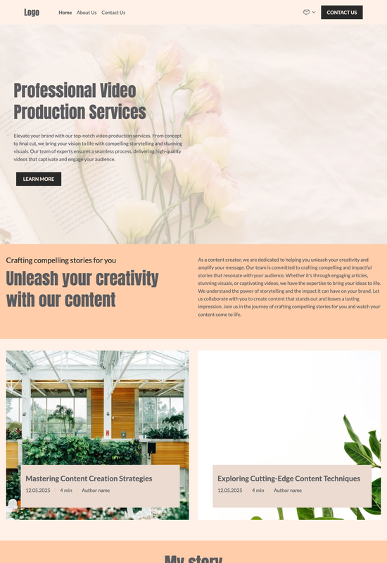 lifestyle blog template preview