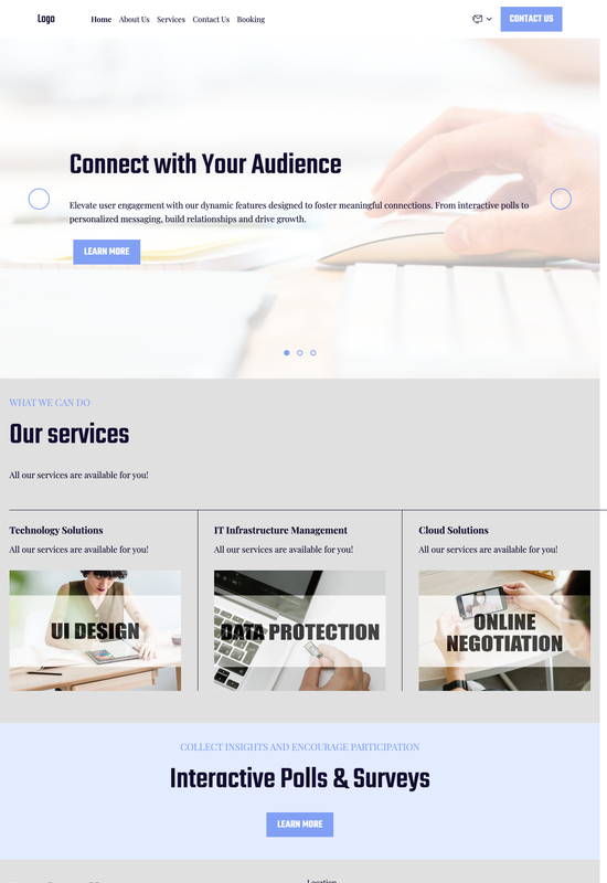 IT consulting agency template preview