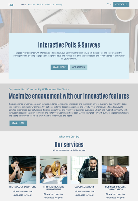 IT consulting agency template preview