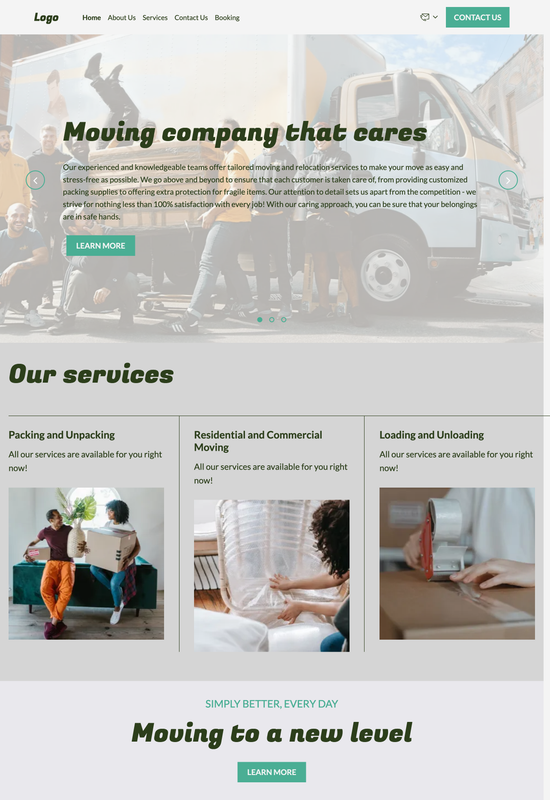 moving company template preview