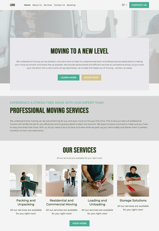moving company template preview