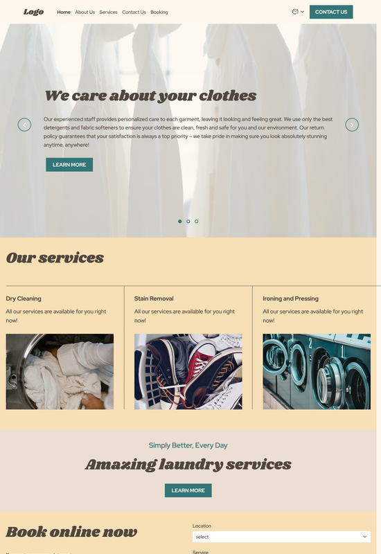 laundry template preview