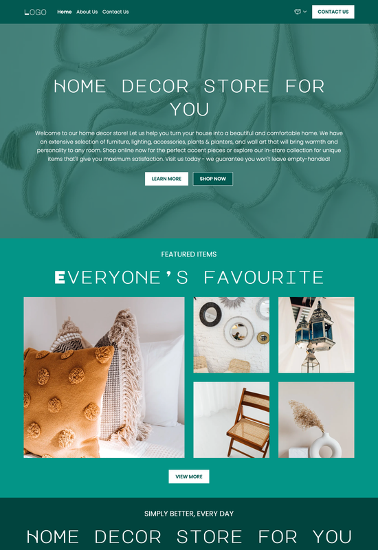 home improvement store template preview