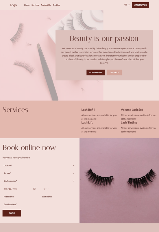 eyelash extension master template preview