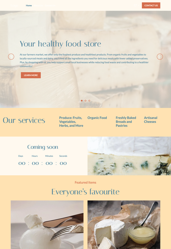 farmers market template preview