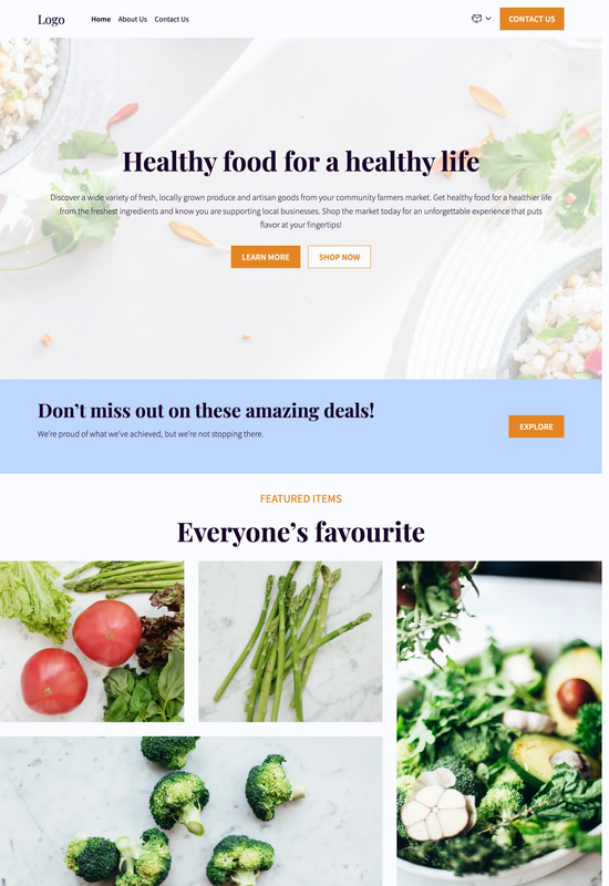 farmers market template preview