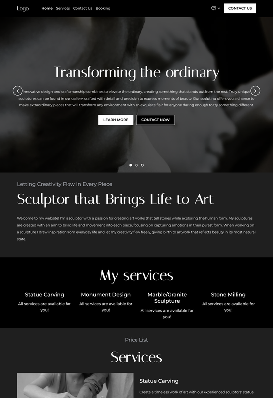 sculptor template preview