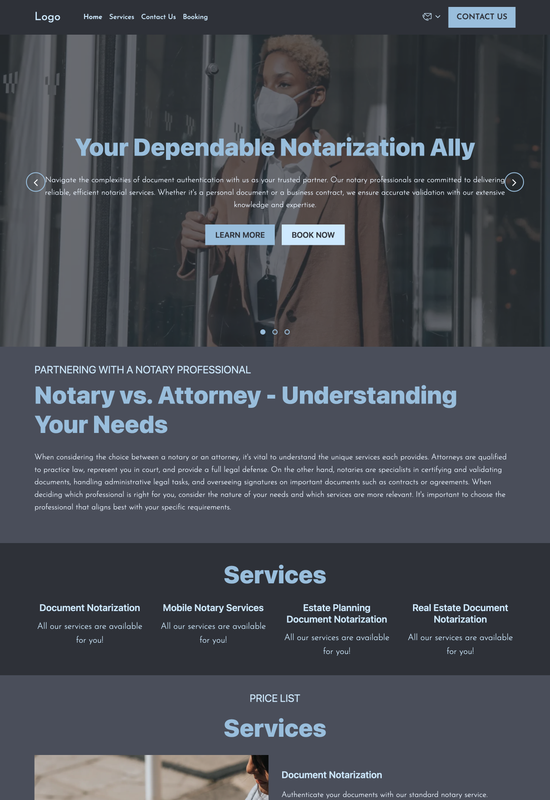 notary template preview
