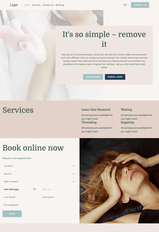 hair removal master template preview