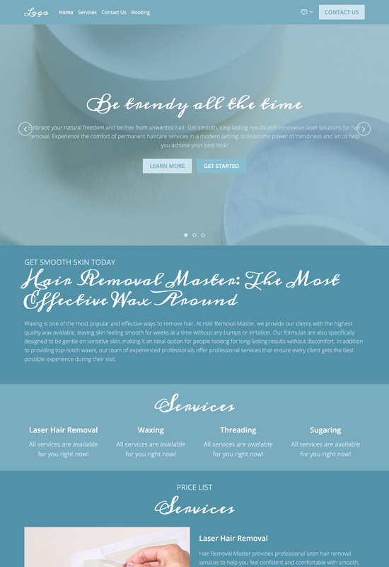 hair removal master template preview
