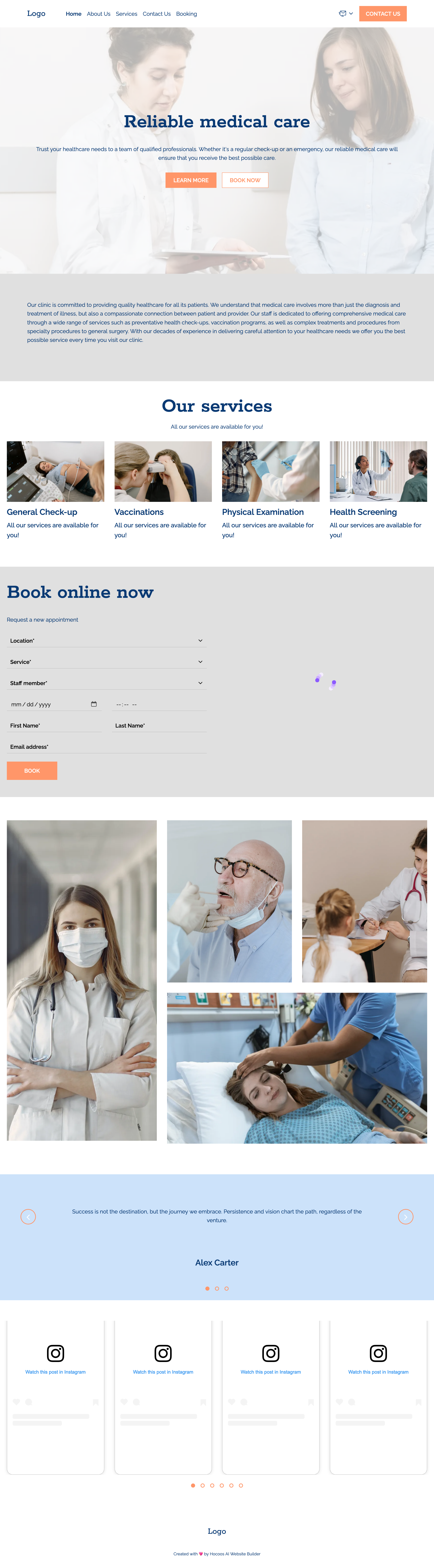 medical clinic template preview