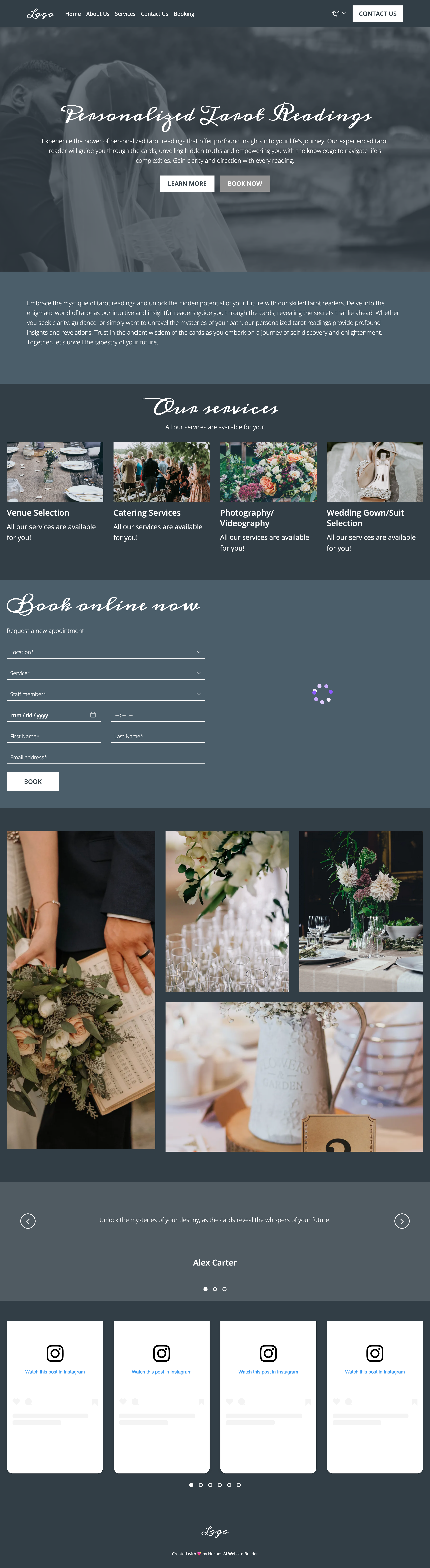 wedding agency template preview