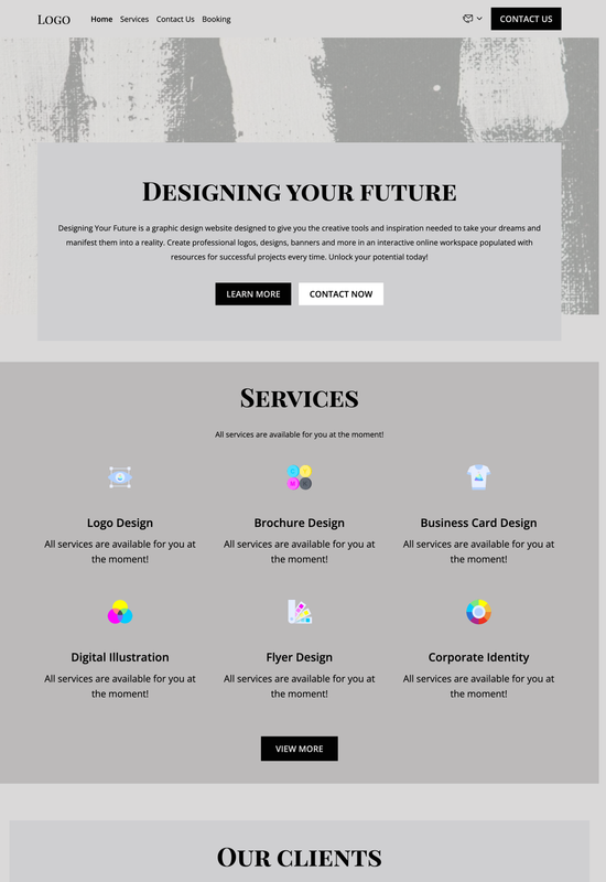 graphic designer template preview