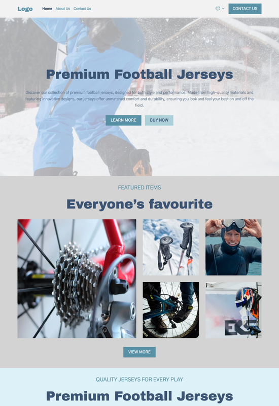 Anteprima del modello per negozio di attrezzature e accessori per sport estremi